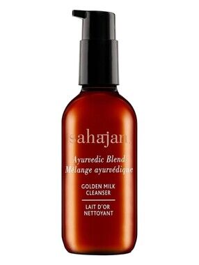 Sahajan Golden Milk Cleanser Full Size 4oz Tumeric Oat Milk Black Cumin Oil